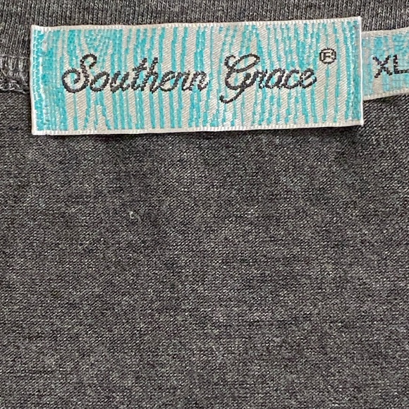 SOUTHERN GRACE Plaid Christmas 3 Tree Tee Sz XL - Picture 4 of 8